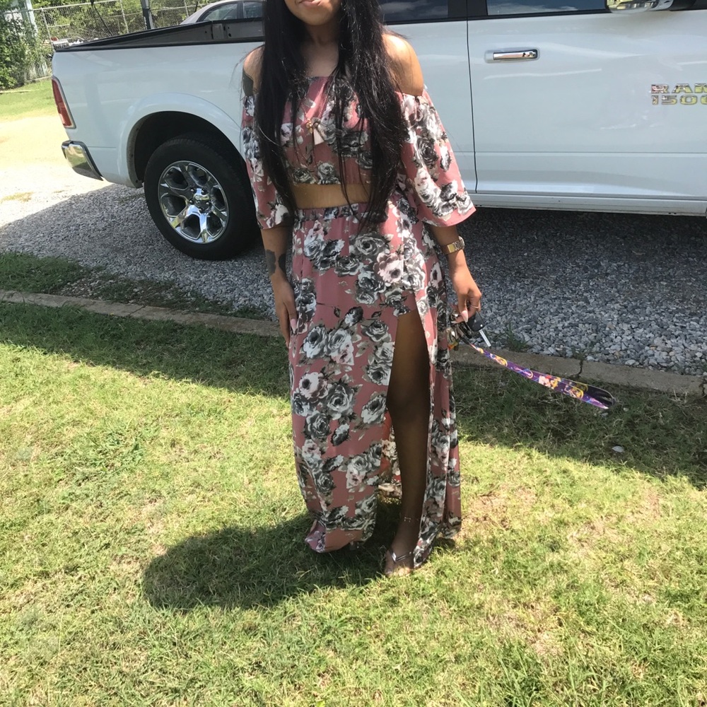 2 piece floral set